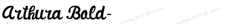 Arthura Bold字体转换